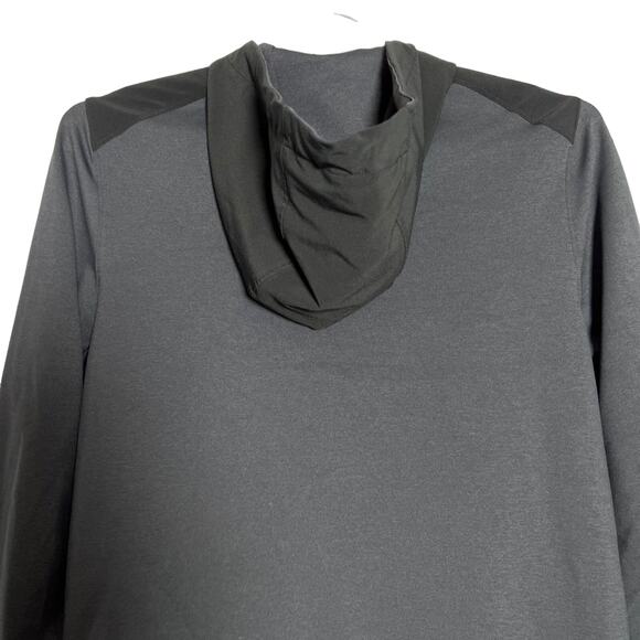 NWOT Rhone x Peloton Nylon Tactel Hoodie  SIZE S Asphalt Gray Zip Pocket NEW - Picture 8 of 12